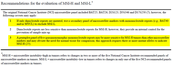 2004年修订版Bethesda指南 J Natl Cancer Inst._微卫星不稳定（MSI）检测的位点如何选择？_k8凯发基因